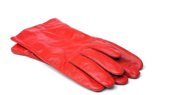 rote lederhandschuhe