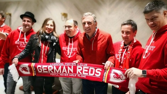 Fans des deutschen Liverpool-Fanclubs German Reds