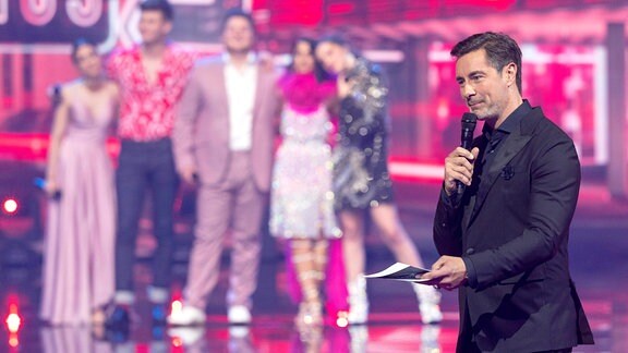 Marco Schreyl im Halbfinale der 19. Staffel der RTL-Castingshow Deutschland sucht den Superstar.