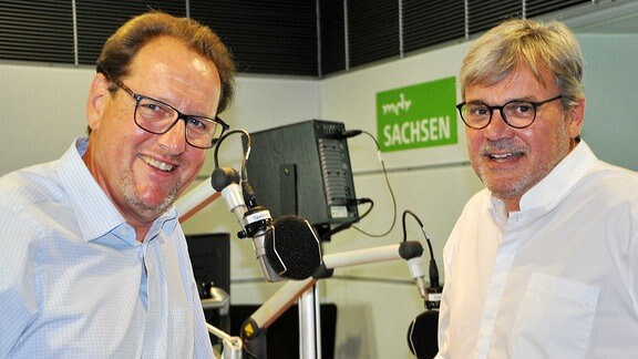 Peter Theiler und Andreas Berger im Gespräch