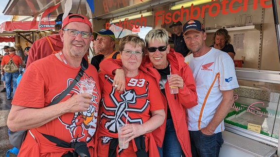 Fans und Besucher auf dem Sachsenring beim Motorrad Grand Prix 