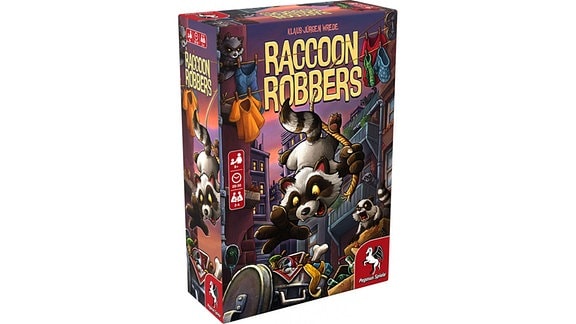 Karton des Spieles - Raccoon Robbers 