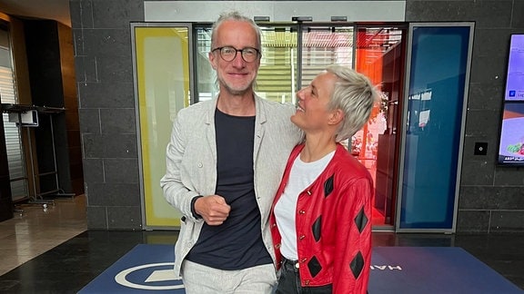 Stephan Bischof und Seraphina Kalze Hatten viel Spaß beim Interview für MDR SACHSEN