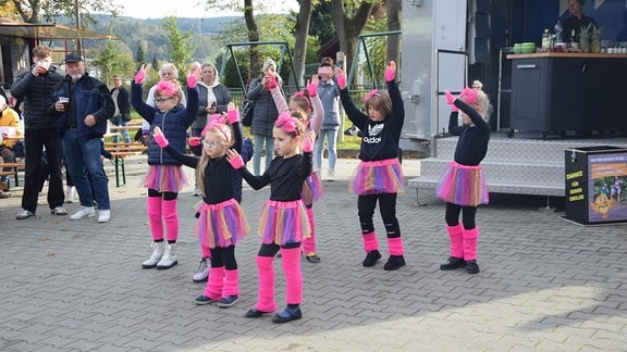 Die Zwönitzer Tanzmäuse haben ihren großen Auftritt bei der Suppen-Tour