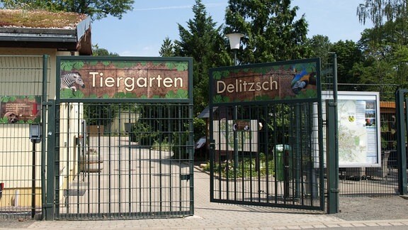 Eingang des Tiergarten Delitzsch