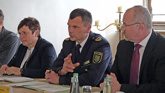Polizeipräsident zu Gast beim Oberbürgermeister Steffen Zenner in Plauen