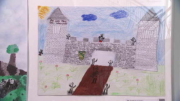 Kinderbild das eine Burg zeigt