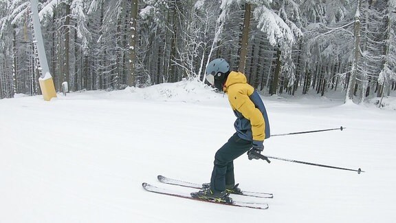 Ein Skifahrer