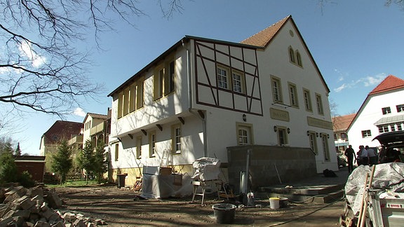 Gebäude des neuen Dorfladens in Liegau-Augustusbad 