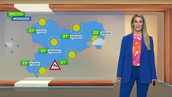 Susanne Langhans mit den Wetteraussichten für morgen