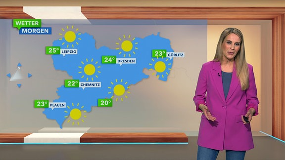 Susanne Langhans mit den Wetteraussichten für morgen