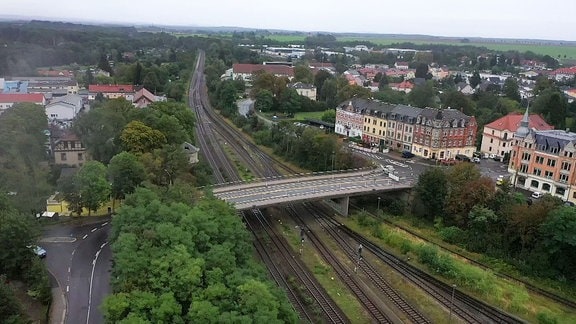 Eine Brücke aus der Luft