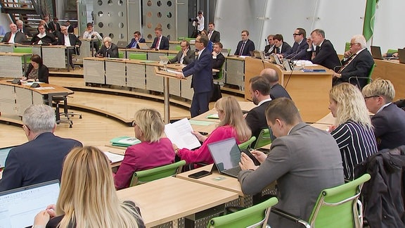 Sitzung im Landtag