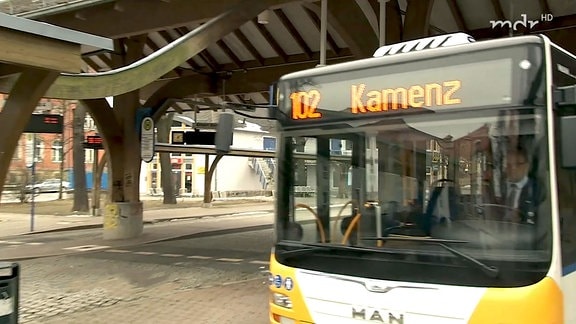 Bus zwischen Kamenz und Bautzen