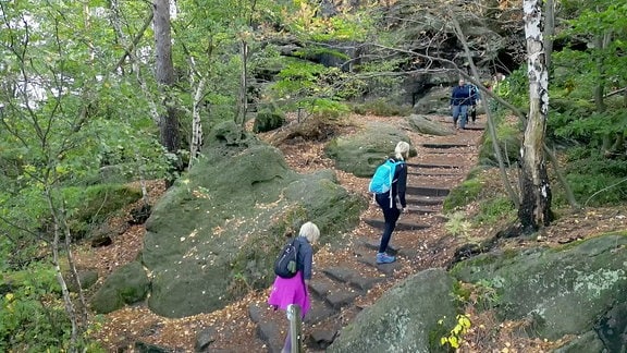 Wanderer im Gebirge