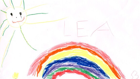 Kinderzeichnung von Lea (4) aus Sehmatal