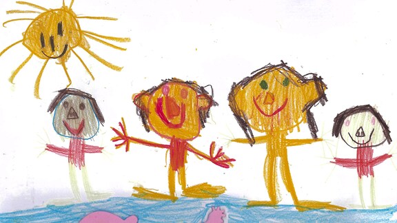 Kinderzeichnung von Aurelia (6) aus Hartmannsdorf