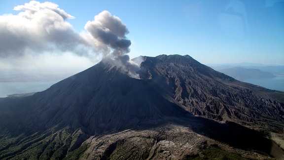 Der Vulkan Sakurajima