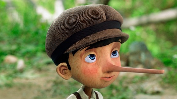 Pinocchio mit langer Nase