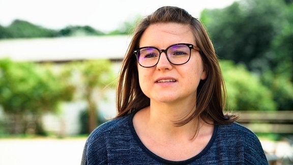 Alexandra Kugler, Unternehmerin und ehrenamtliche Voltegier-Lehrerin aus Leipzig.