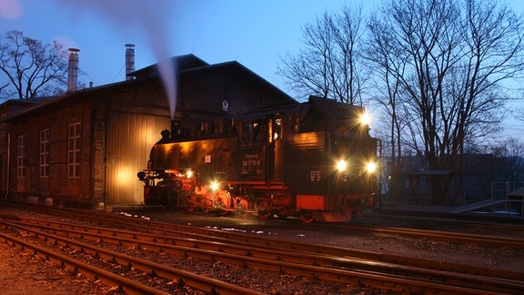 Lößnitzgrundbahn (Radeburg, Lokschuppen)