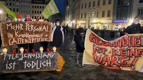 Pflege-Notstand Demo in Dresden
