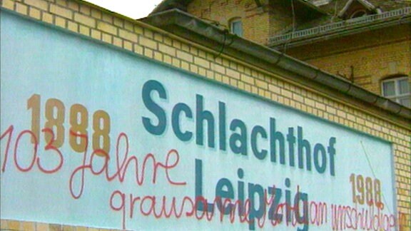 Nach 103 Jahren wurde der Leipziger Schlachthof 1991 geschlossen.
