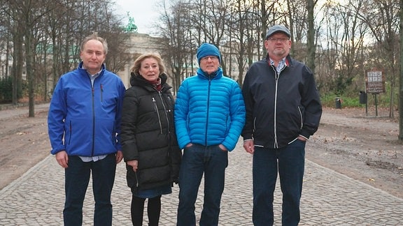 Vier aus der Gruppe der Thüringer heute v.l. nach re. Arco Randy Hoffmann, Cornelia Küpper, Uwe Küpper, Jörg Dressler.