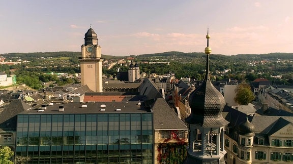 Blick auf die Stadt Plauen