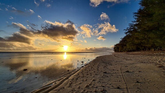 Sonnenuntergang auf Rarotonga, Cook Islands