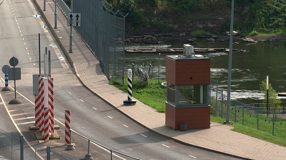 Grenzposten zwischen Narva und Russland