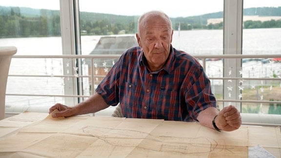 Bauingenieur Horst Leinweber hat den Stausee Hohenfelden mit geplant.