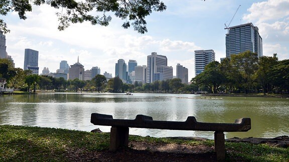 Der Lumphini Park in Bangkok