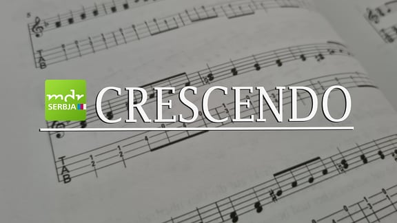 Crescendo - hudźbne stawizny / logo