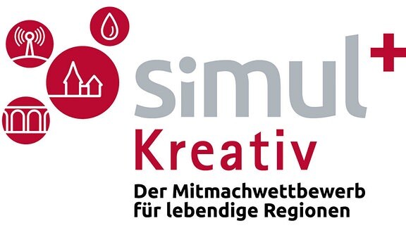 Logo wubědźowanja simul+Kreativ
