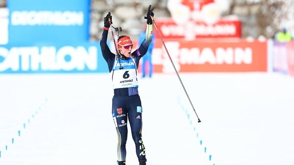 Denise Herrmann-Wick (Sieg im Biathlon-Weltcup in Antholz)    