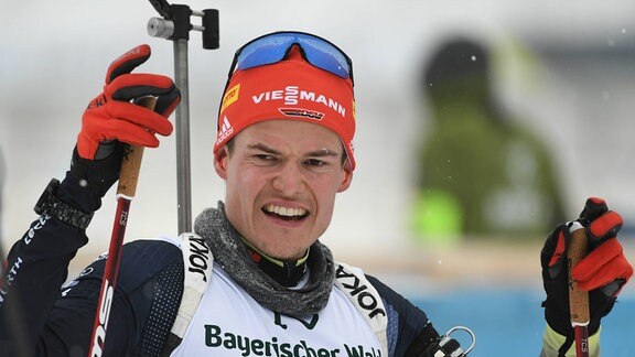 HORN Philipp GER bei der Offenen Europameisterschaft Biathlon der IBU Arber Verfolgung 12,5 km der Herren
