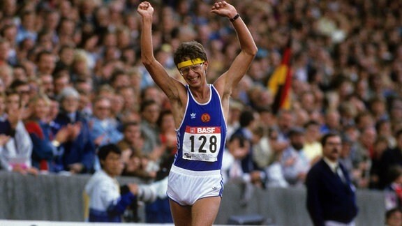 Hartwig Gauder (DDR) - Europameister über 50km Gehen bei der EM 1986 in Stuttgart