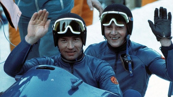 Olympiasieger Pilot Meinhard Nehmer und Bernhard Germeshausen (DDR II)