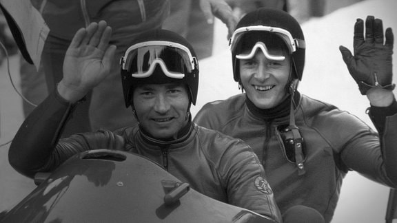 Olympiasieger Pilot Meinhard Nehmer und Bernhard Germeshausen (DDR II)
