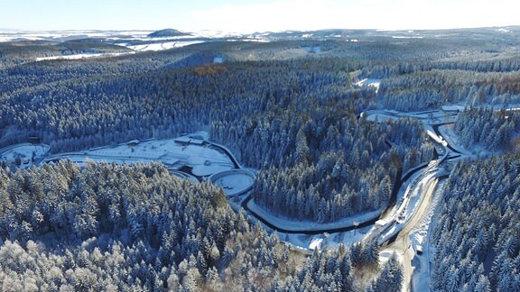 Die Bobbahn in Altenberg