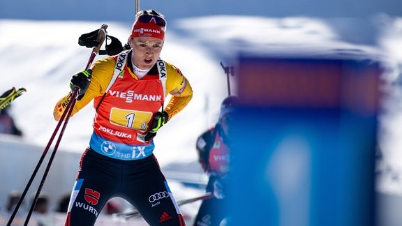 Denise Herrmann auf der Pokljuka (Biathlon-Staffel)