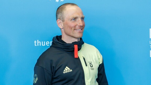 Erik Lesser, beim Empfang der Thueringer Olympiateilnehmer durch den Ministerpraesidenten und den LSB 