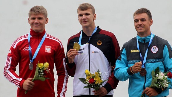  A Kacper SieradzanL Poland silver,David Töpel / ToepelC Germany gold medal, Mihail CULCEACR Moldova bronze