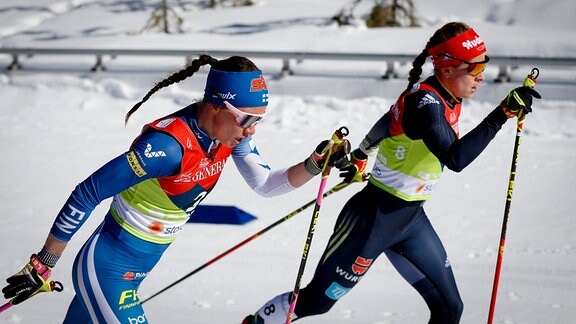 Kerttu Niskanen und Katharina Hennig