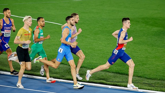 Der Norweger Jakob Ingebrigtsen beim Finale über 1.500 Meter während der Leichtathletik-Europameisterschaften im Stadio Olimpico in Rom.