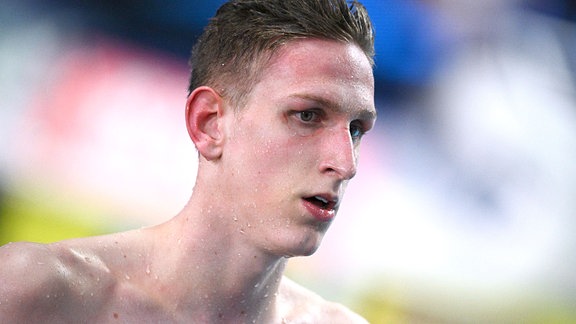 Schwimmer Lukas Märtens bei der WM in Budapest 