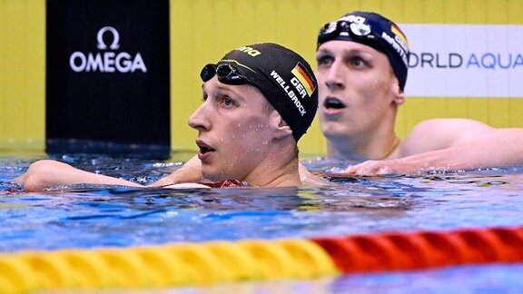 Florian Wellbrock und Lukas Märtens (Schwimmen/SC Magdeburg)    