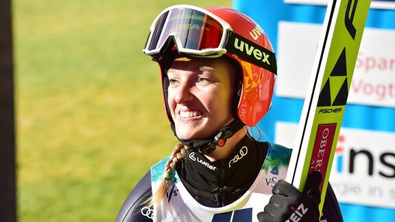 Skispringen Klingenthal - Katharina Althaus