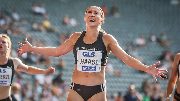 Deutsche Leichtathletik-Meisterschaften Berlin, 26.06.2022: Haase gewinnt die 200m